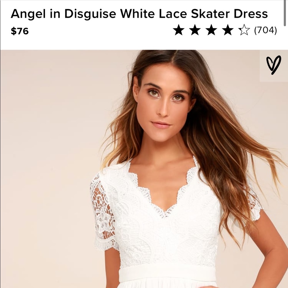 Brand new with tags White Lace Skater Dress